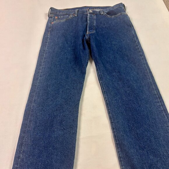 ~~Levis 501 Jeans Women’s 33x29 Button Fly Denim Blue Embroidered  SIZES VARY..P - Picture 1 of 6